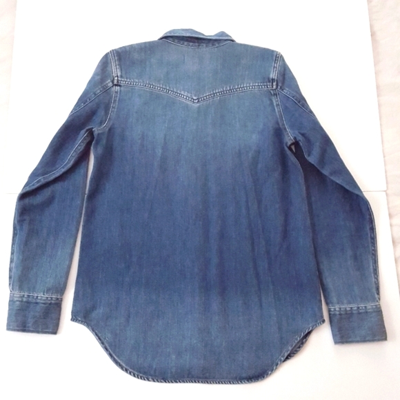 Madewell Pearl Snap Denim Shirt - Picture 5 of 8